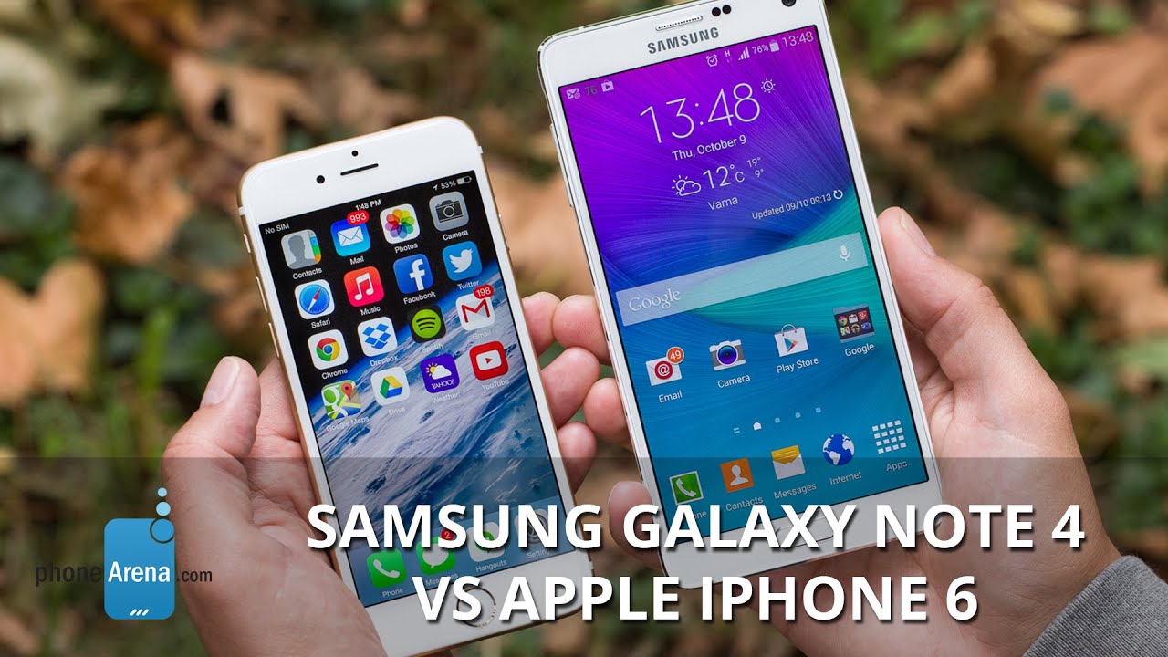 Samsung Galaxy Note 4 vs Apple iPhone 6