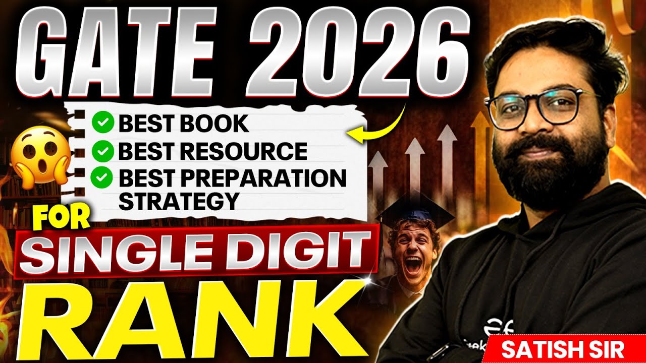 GATE CSE 2026 | Best Book | Best Resource | Best Preparation Strategy for Single Digit Rank