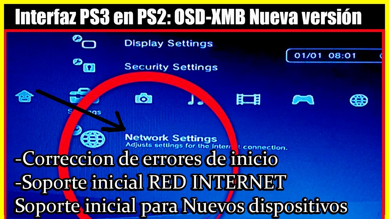 💥NUEVA versión de OSDXMB(1.6.1) interfaz estilo PS3 para PS2 🔴correcciones y nuevo plugin de RED