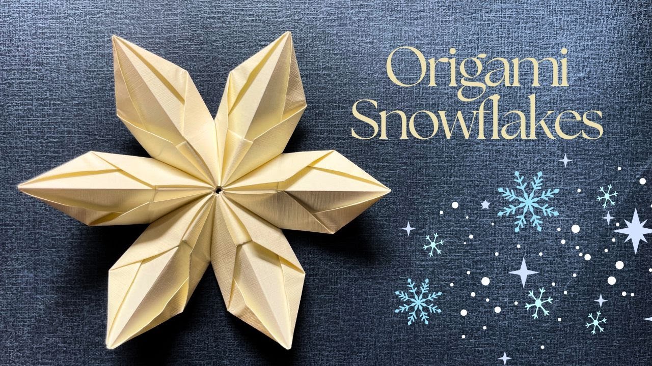 Easy Origami Snowflakes Step by Step Tutorial | Paper Snowflakes | InnoVatioNizer #snowflakes