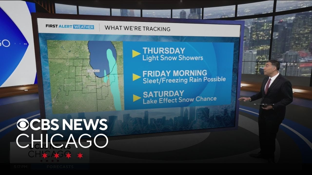 Chance of snow for Chicago area overnight