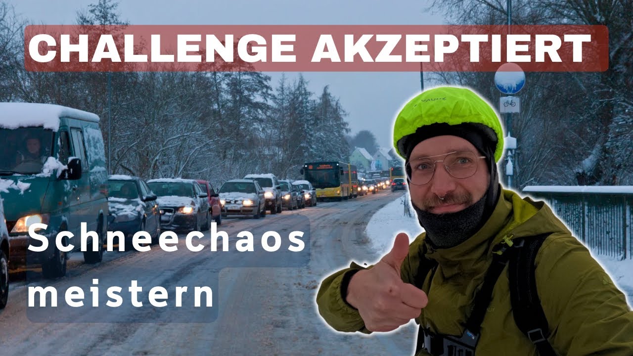 Im Winter mit dem Fahrrad statt Auto pendeln | Ohne Auto leben im Schneechaos