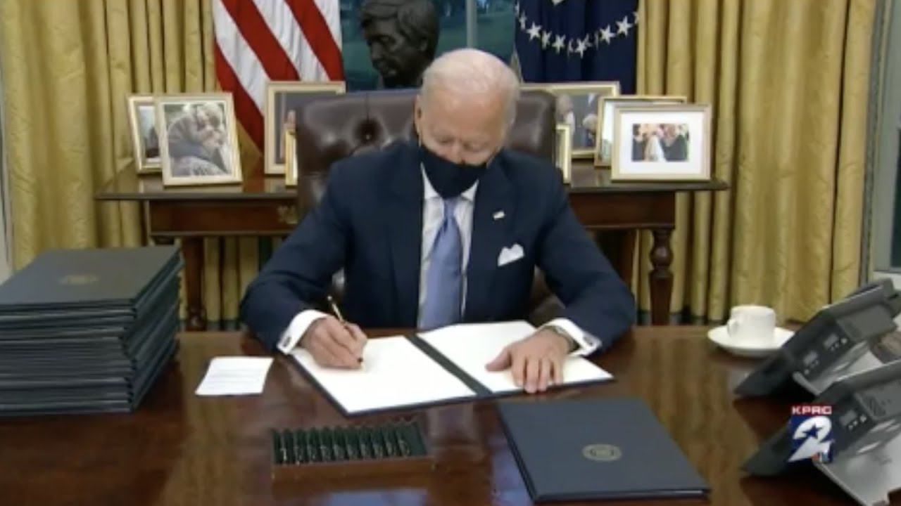 President Biden signs 15 executive actions on first day