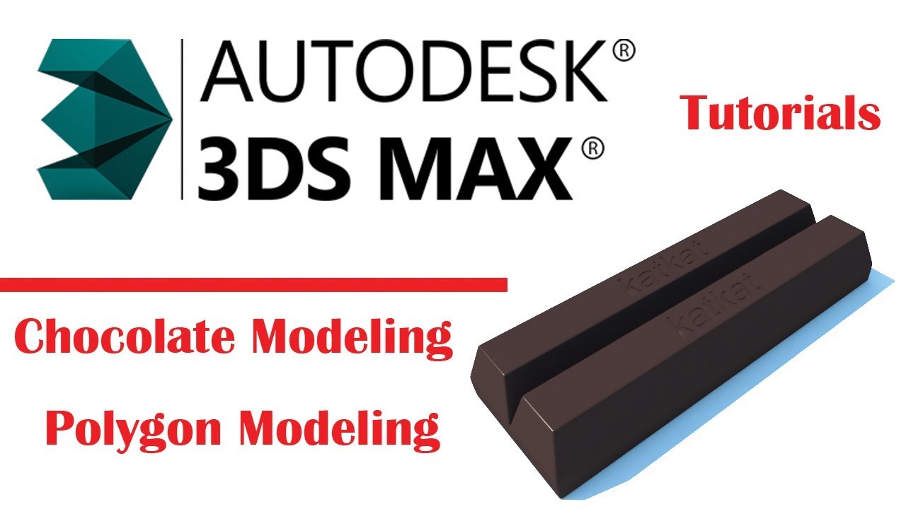 3DS Max Tutorial | Kitkat Chocolate Bar Modeling