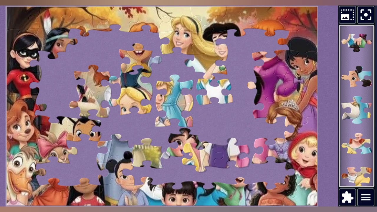 Disney princesses &Heroine Dream Squad👑👑🎀👗✨🪄//Jigsaw puzzles journey🧩//puzzles Art🧩//