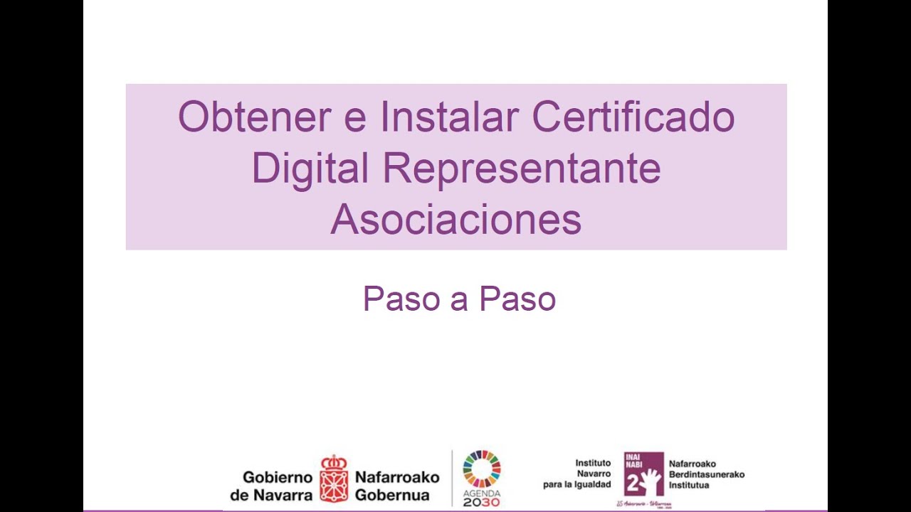 Como se obtiene el Certificado Digital Representación Asociaciones