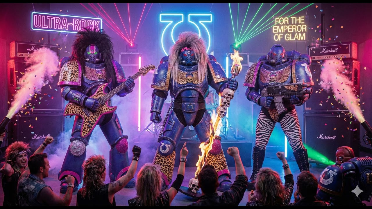 Retro-Marines! (Power!/80s, retro, Synthwave/Glamrock/Comedy).