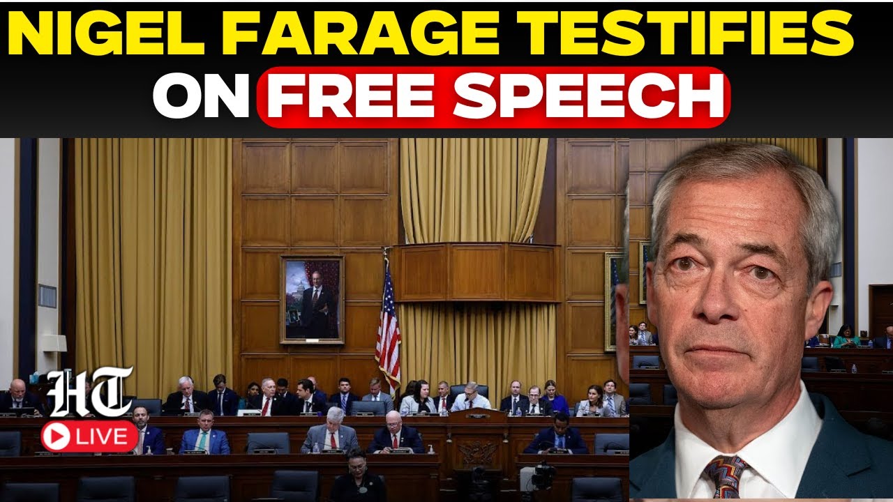 Farage Live | Reform UK's Nigel Farage Testifies Before US Congress On Free Speech | Europe | Trump
