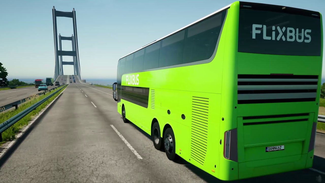 Fernbus Coach Simulator - NEW Van Hool Bus in Denmark! 4K