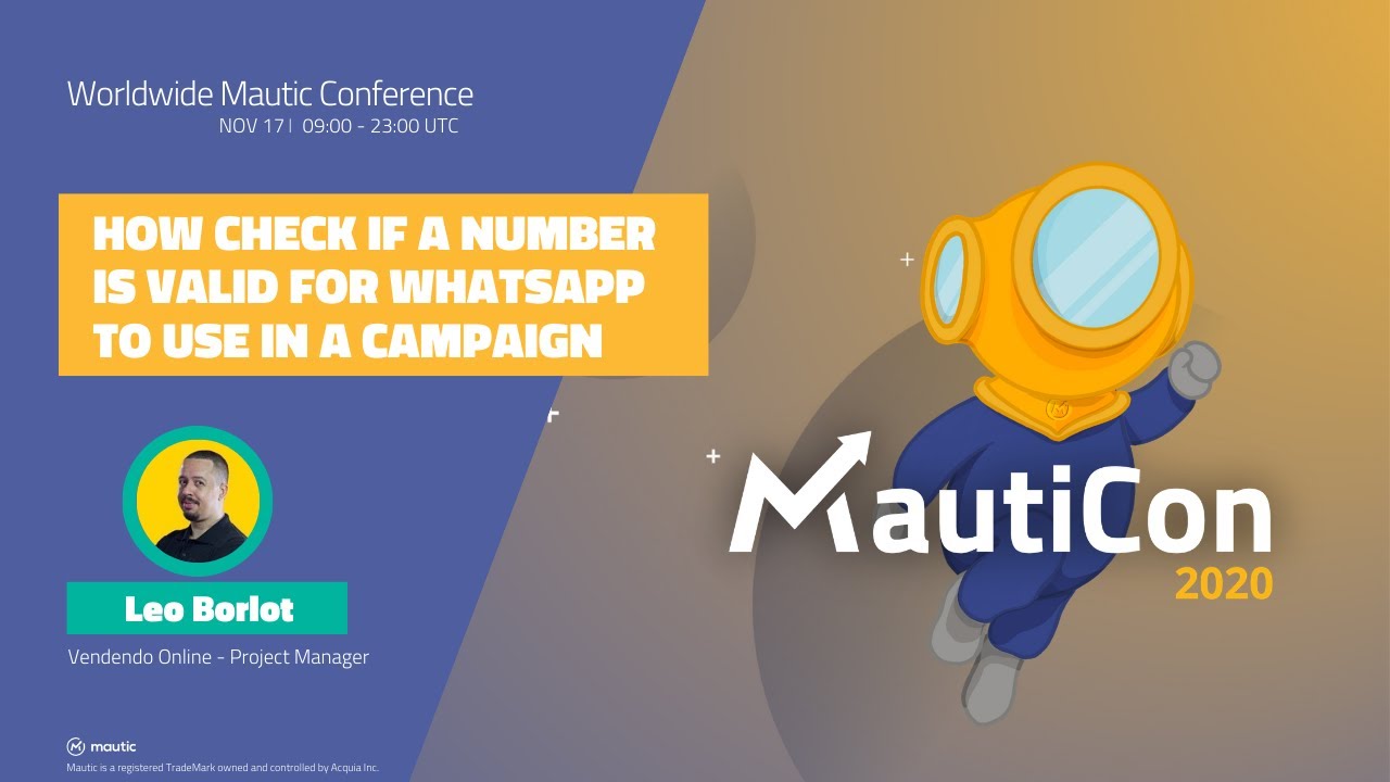 MautiCon 2020 - Leo Borlot - Check If A Number Is Active On WhatsApp To Use In A Campaign