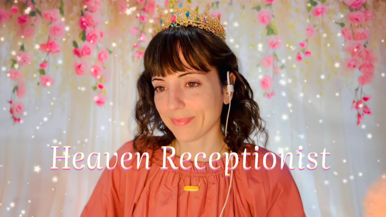 Christian ASMR ✨ Heavens Receptionist role play, soft whispers, typing sounds
