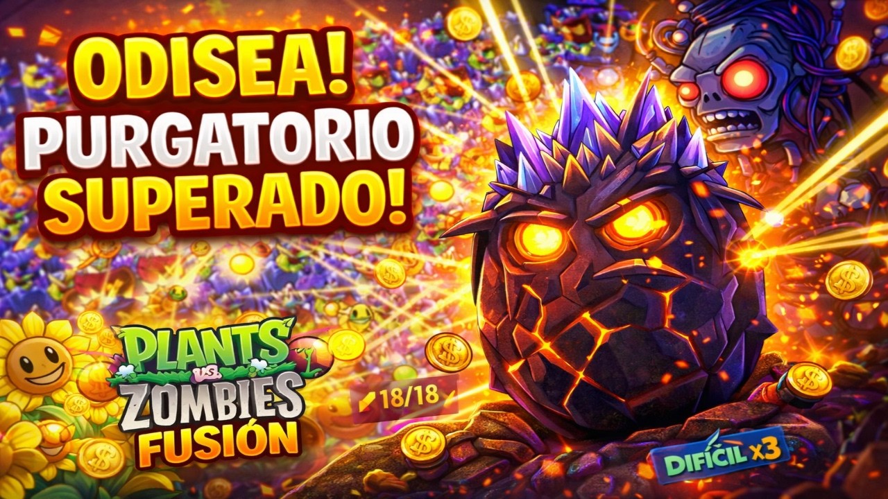 ¡VENCÍ EL PURGATORIO! El poder de la NUEZ OBSIDIANA en PvZ Fusion
