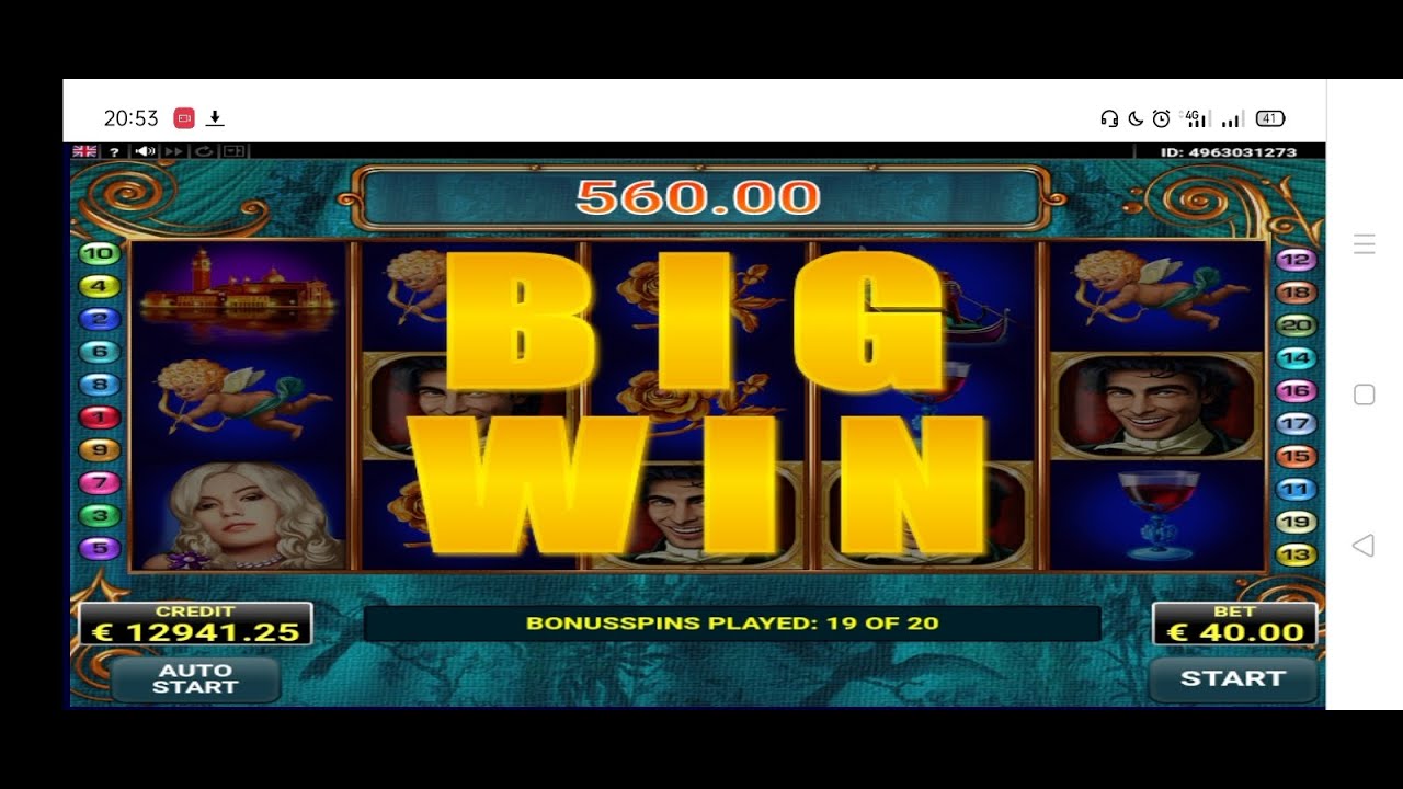 Casanova 3:Big win&times;bonus &times;bonus&times;40000