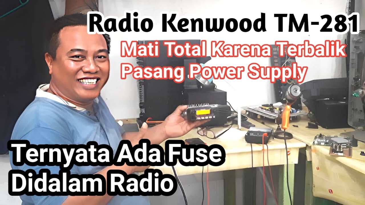 Radio Kenwood TM 281 Mati Karena Kesalahan Pasang Power Supply Terbalik