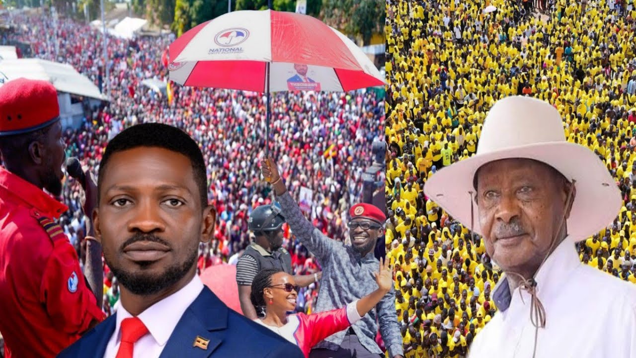 BOBI WINE AYUGUMIZA KAMPALA NGA AYINGIRA KAWEMPE. AMAGYE NE POLICE BYETALA.