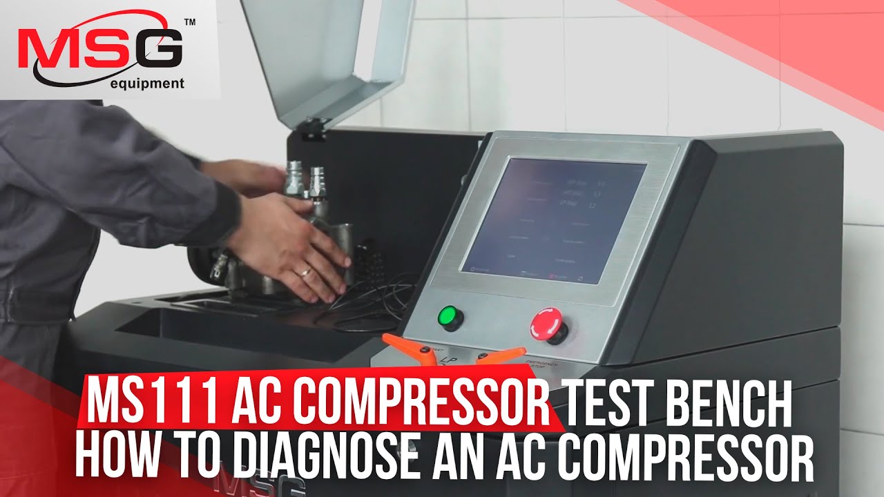 Стенд для проверки компрессора кондиционера MS111. Как диагностировать компрессор кондиционера?