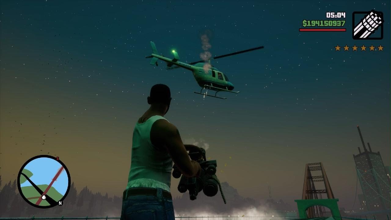 ⭐⭐⭐⭐⭐⭐SIX STAR WANTED LEVEL | HOW TO GET SIX STARS WITH MINIGUN  IN GTA SA