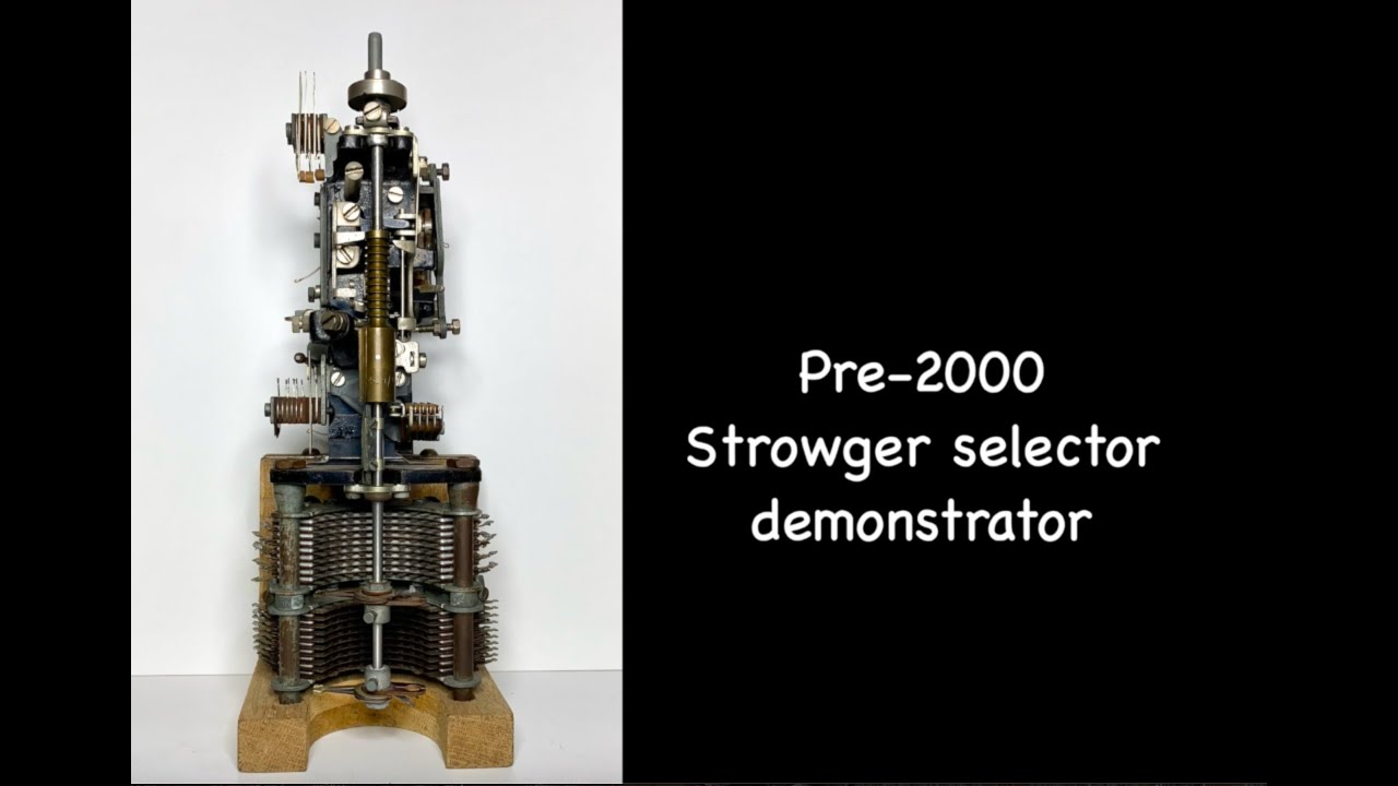 Pre-2000 Strowger selector demonstrator