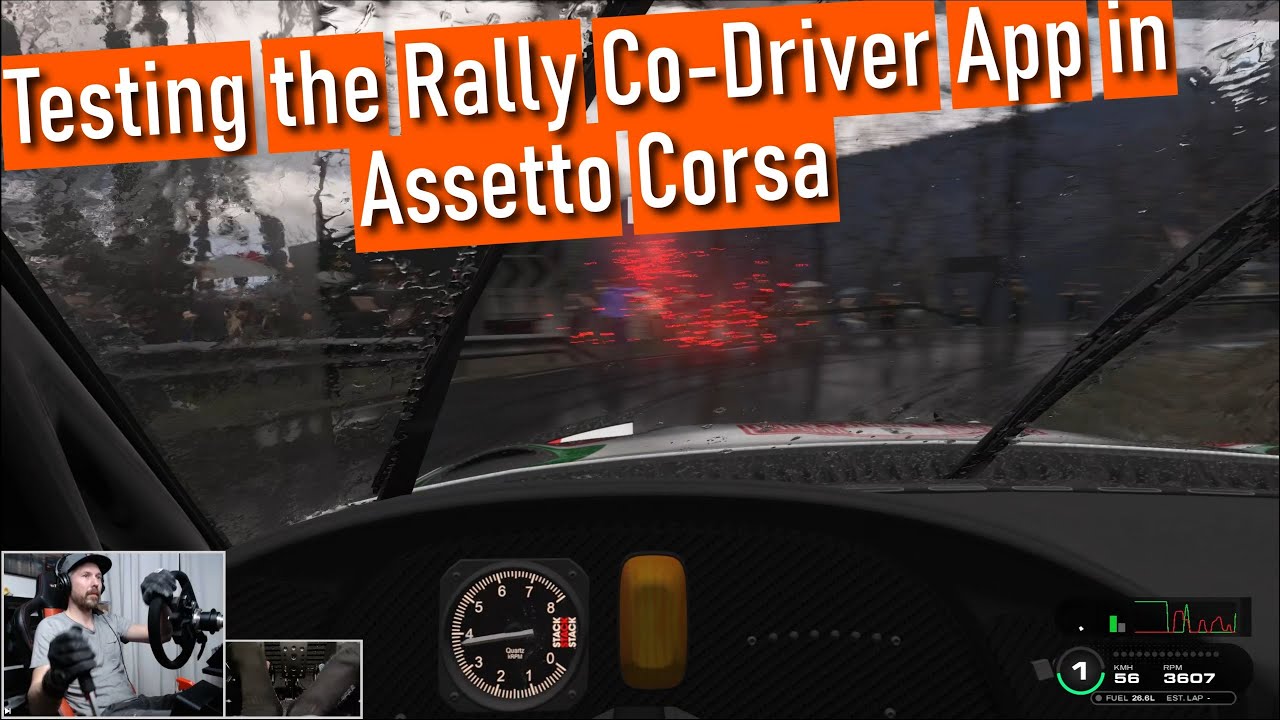 Приложение Co-Driver для Assetto Corsa делает ралли гораздо более... ралли