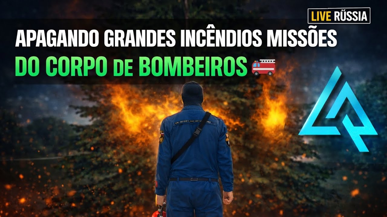 🔵 LIVE RÚSSIA - MISSÃO DE GRANDES INCÊNDIOS NO CORPO DE BOMBEIROS 🔥 100% MOBILE (PT-BR)