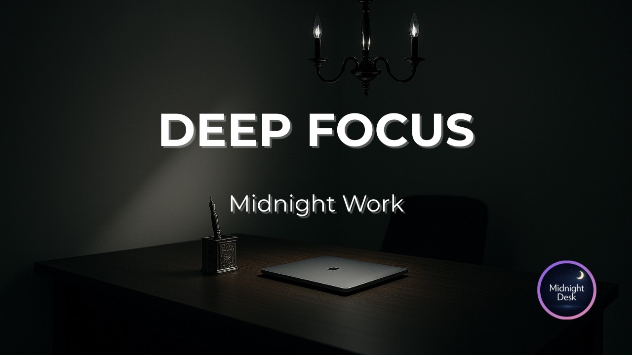 Deep Focus Music for Work | Obsidian Desk – Sharp Industrial Minimalist (1 Hour)[Vol.117]