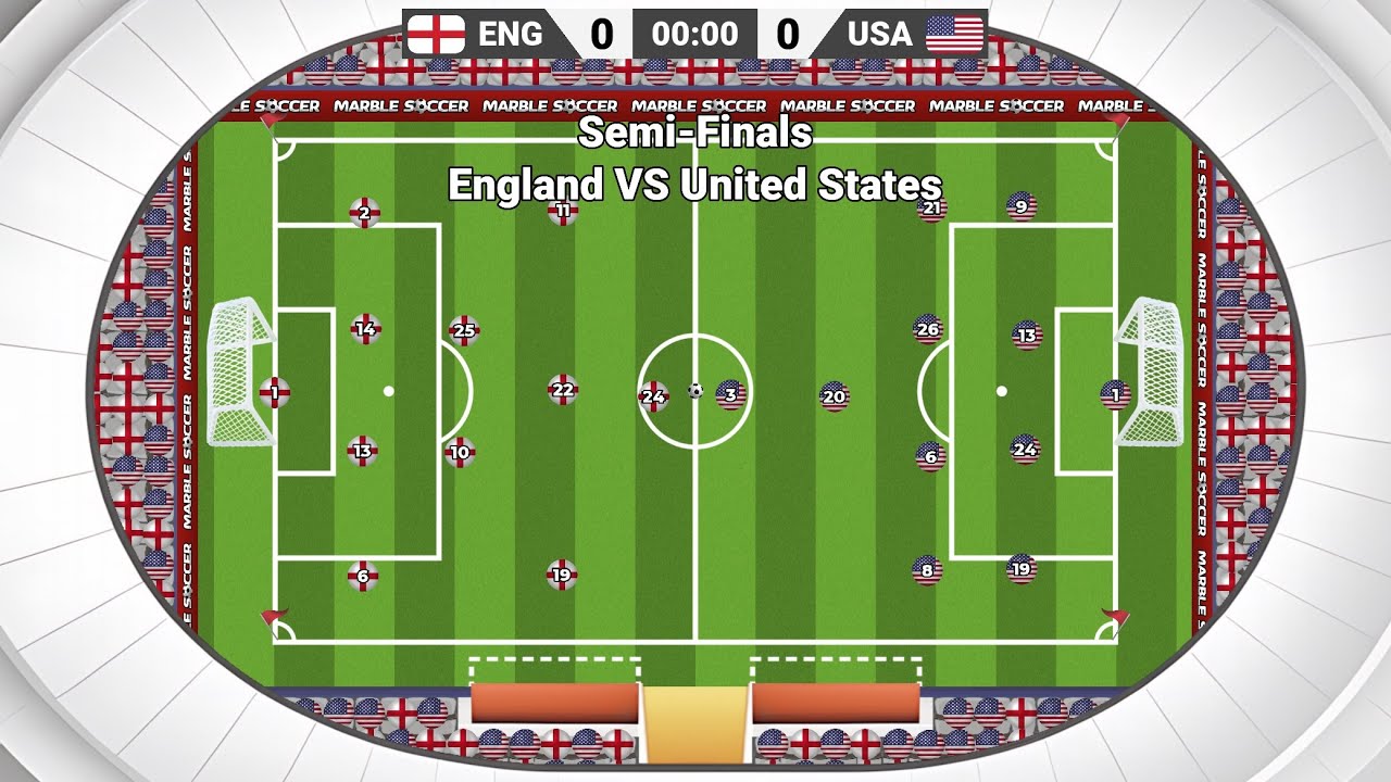 Epic Marble Football Semi-Finals – USA vs England & Brazil vs Norway!