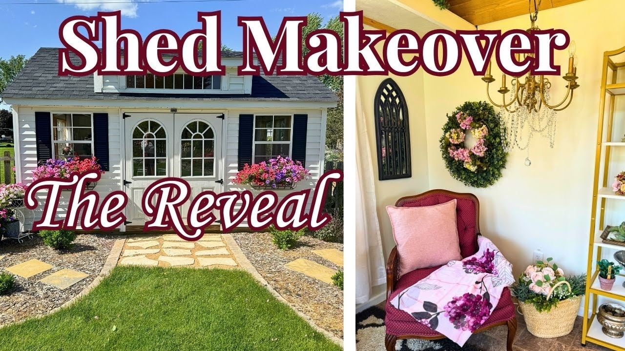 Garden SHED MAKEOVER! Styling a Dreamy She-Shed into an Elevated Garden Retreat