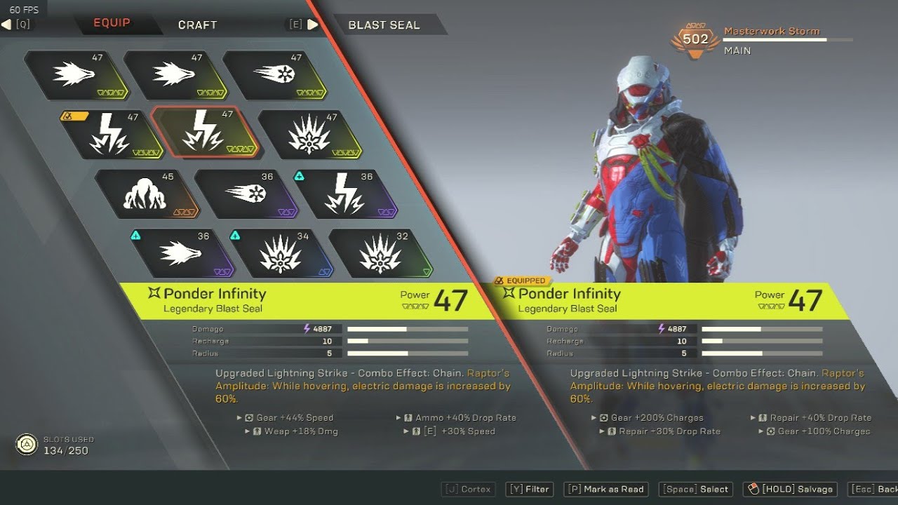 Anthem LOOT Farming 110% LUCK Unexpected 2 Legendary Drops in Normal Contract