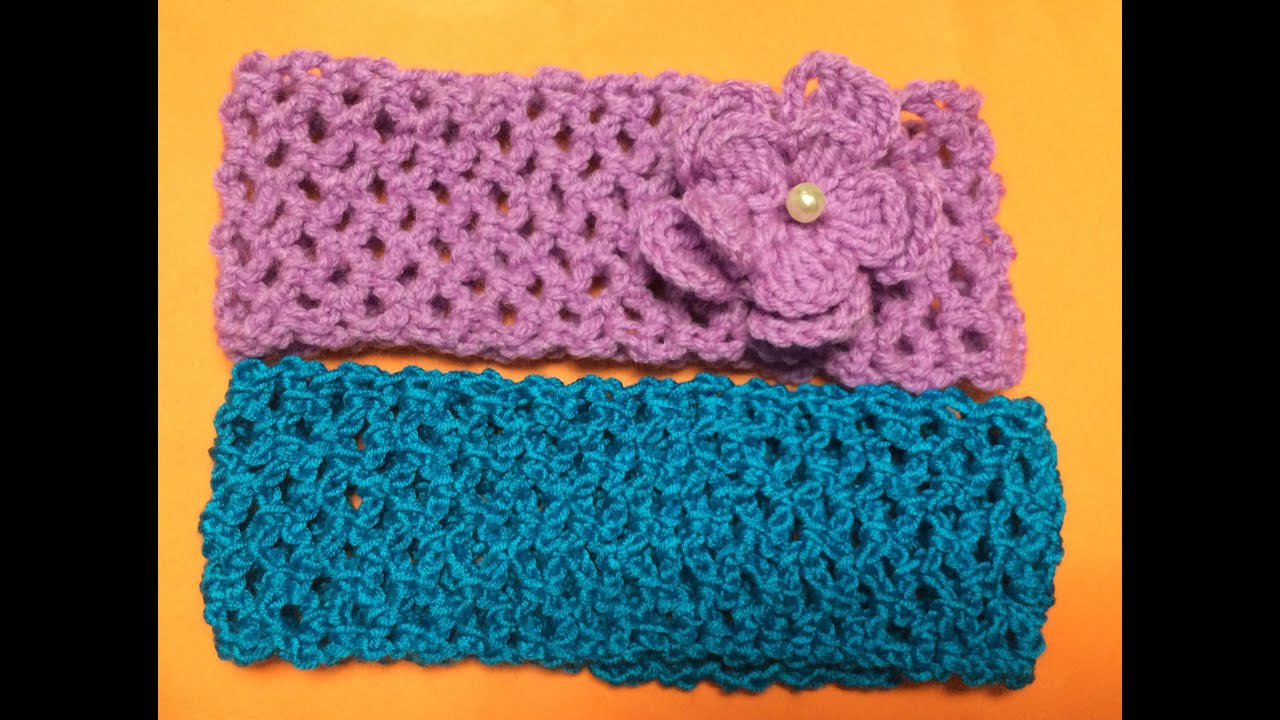 Cách móc băng đô cài tóc  - How to crochet a headband