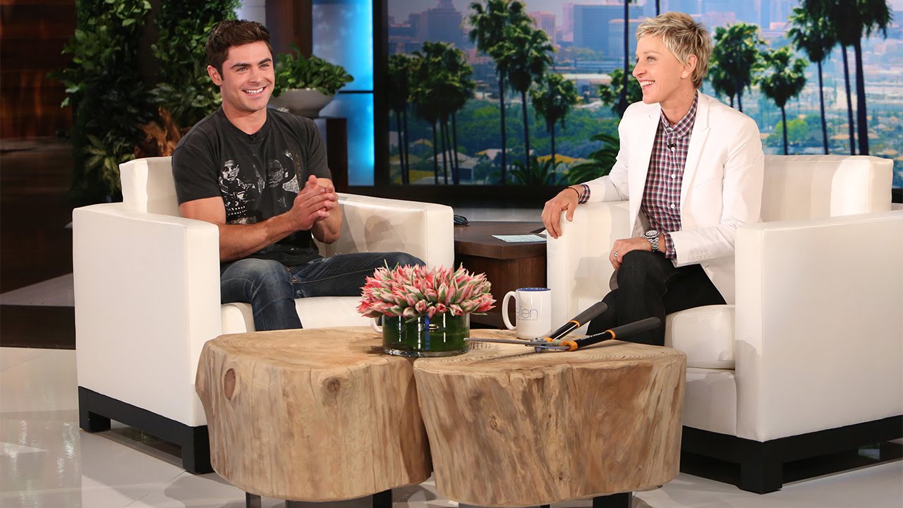 Zac Efron Is Ellen's Gardener
