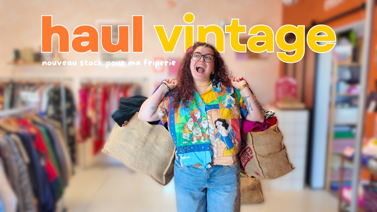 Haul vintage retour de chine : 100 nouveautés pour ma friperie !