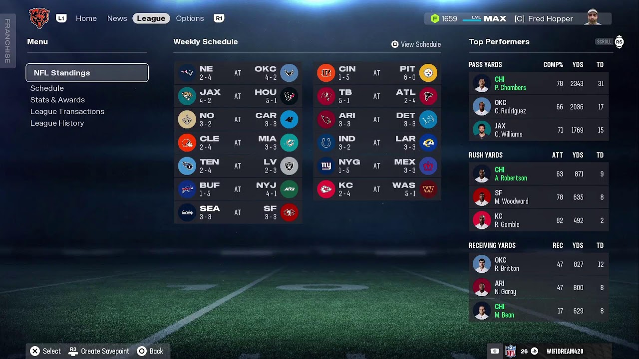 Day 100 Ep.111 Madden Bears Franchise Weeks 5-6Season 13 (All-Madden)