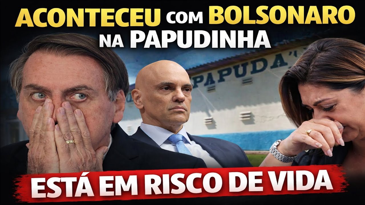 ACABA DE ACONTECER COM BOLSONARO NA PAPUDINHA - ESTA EM RISCO DE VIDA