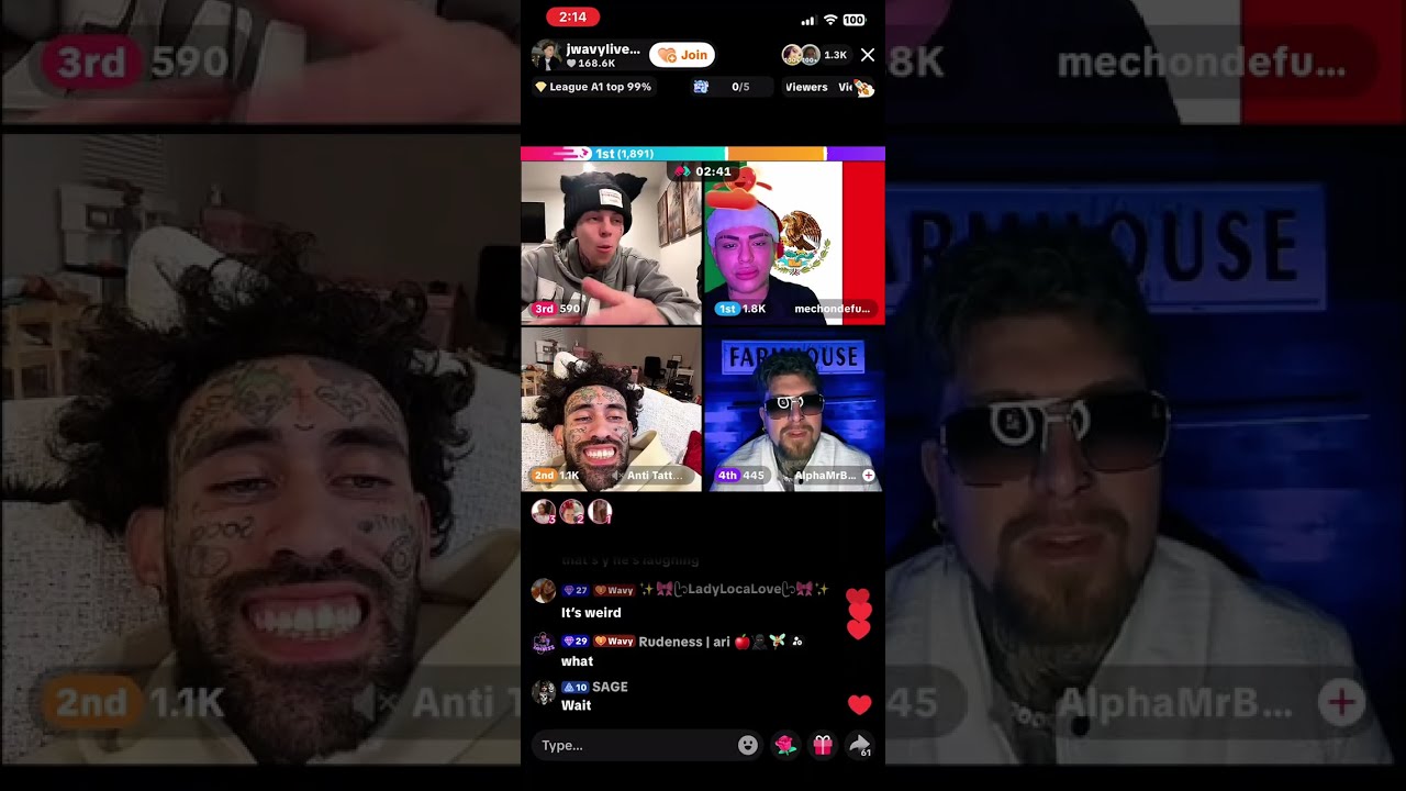 Mechon против Alpha Jwavy и Bear AntiTatted / 23.12.2025 / TikTok