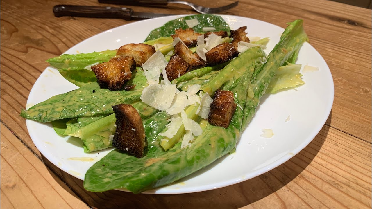 床屋メシ | Caesar Salad シーザーサラダ | Barber Meal