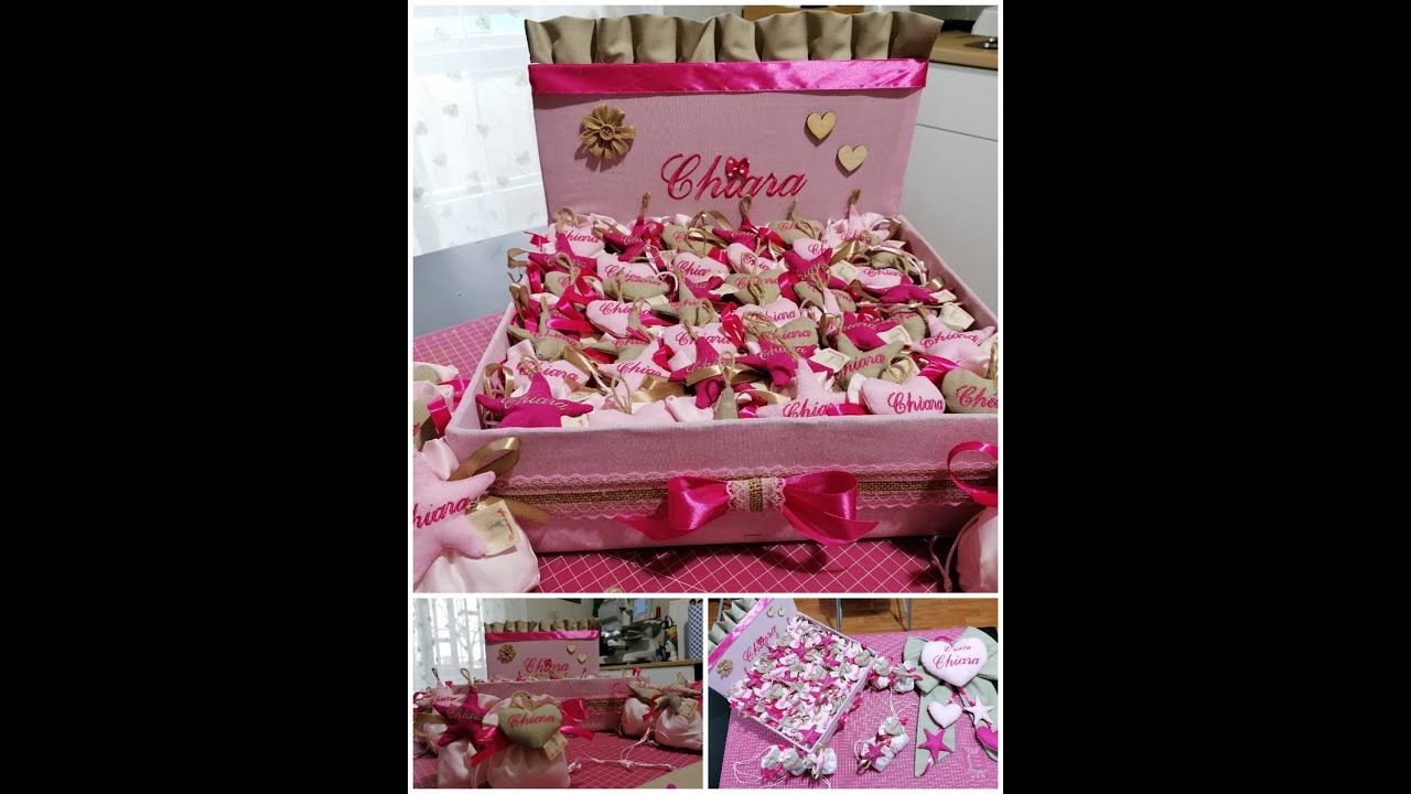 Tutorial scatola porta confetti/bustine nascita #cucitocreativo #passionericamo