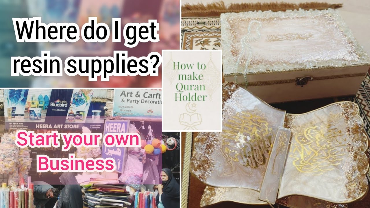 How to make resin Quran holder Step by step complete information| Where do I get resin supplies