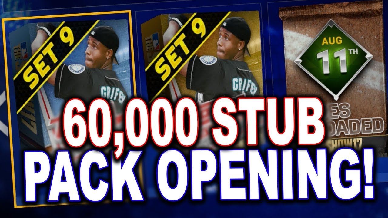 60,000 STUB PACK OPENING! *NEW PACKS* MLB The Show 17 | Diamond Dynasty Pack Opening