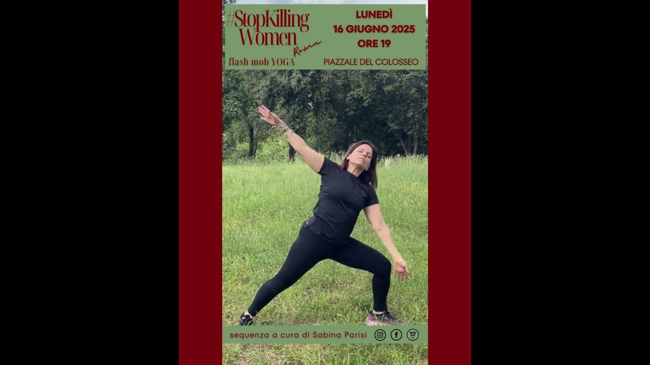 #StopKillingWoman - Flash mob di yoga