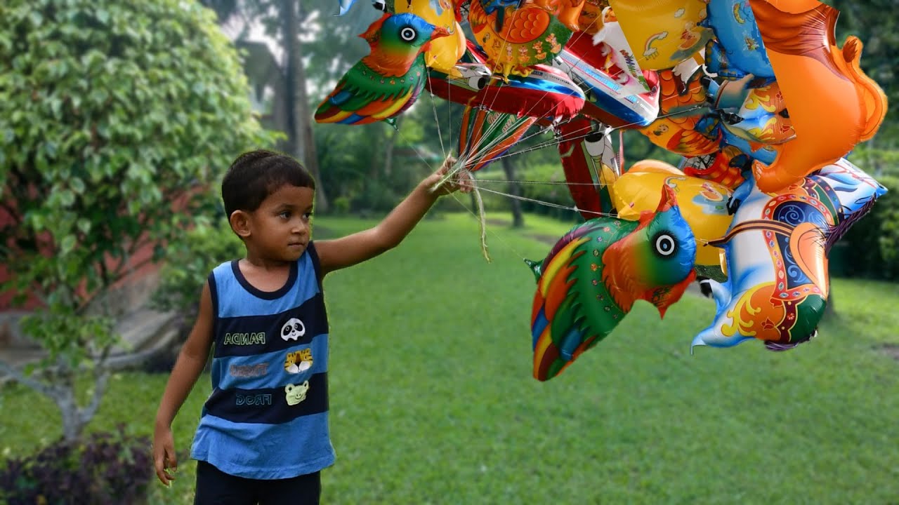 Gas balloon flying | Air swimmer toys amazing gas balloons | Helium gas balloons | Hydrogen balloon