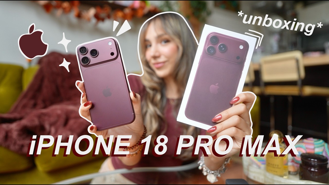 Распаковка iPhone 18 Pro Max 💗🧸🍂 (бордовый цвет, чехлы, кастомизация и другое)