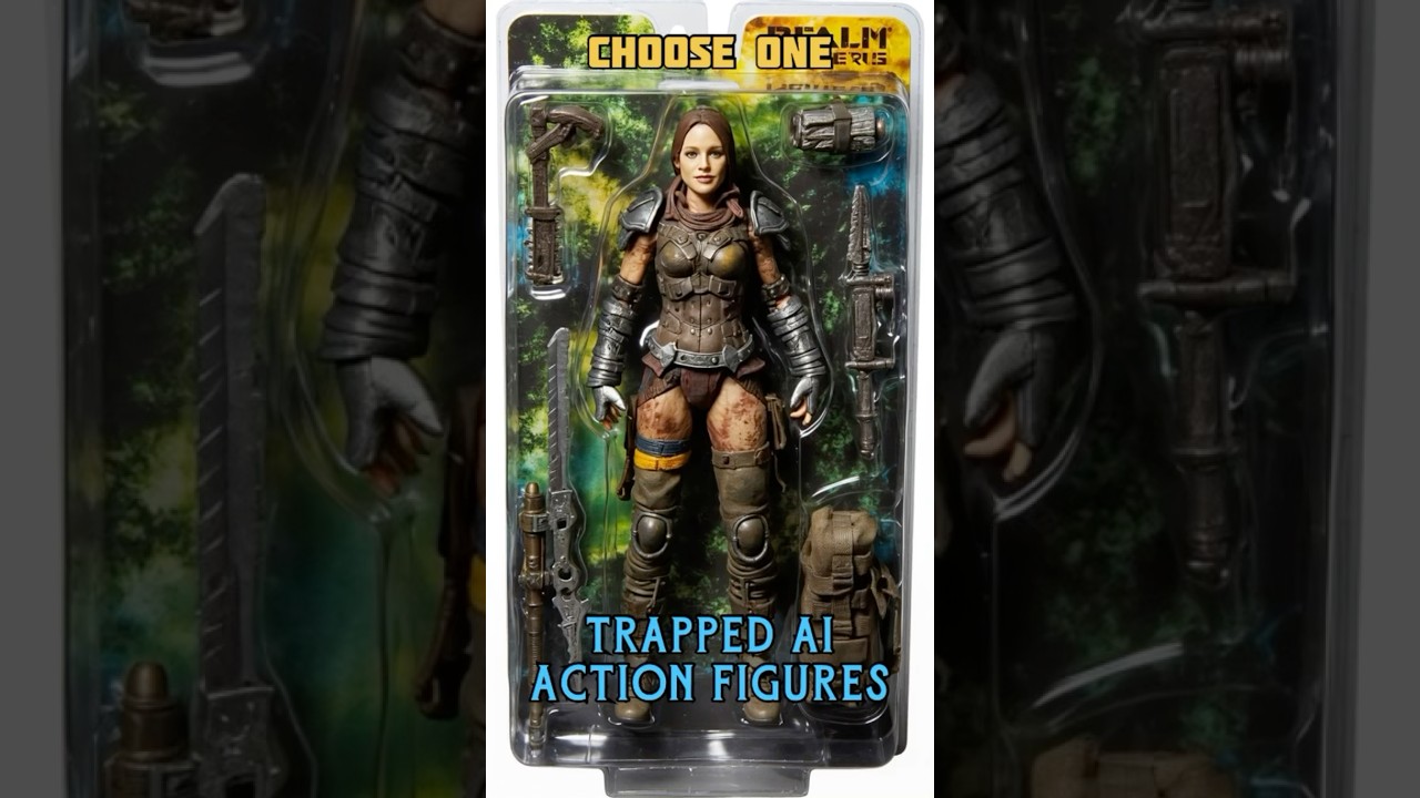 Choose One: AI Action Figures​⁠@FoggyPigeons #ai #fantasy #actionfigures #80stoys #toys #scifi