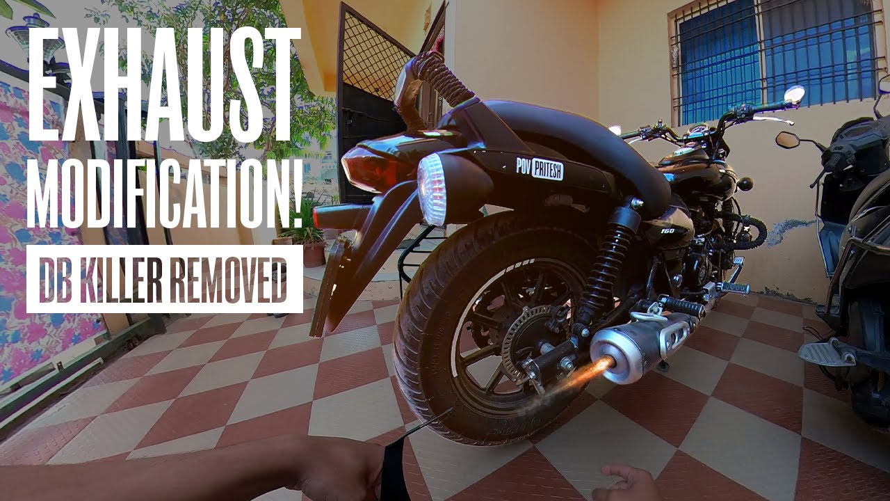 Bajaj avenger 160 street DB Killer removed | Legal Exhaust Modification |  Exhaust modified