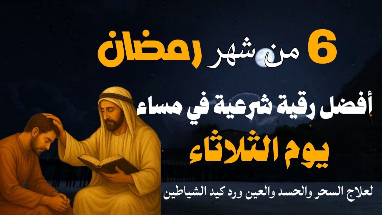 أفضل رقية شرعية في مساء يوم الثلاثاء 6 من شهر رمضان لعلاج الحسد والسحر والعين وتحصين البيت والأولاد