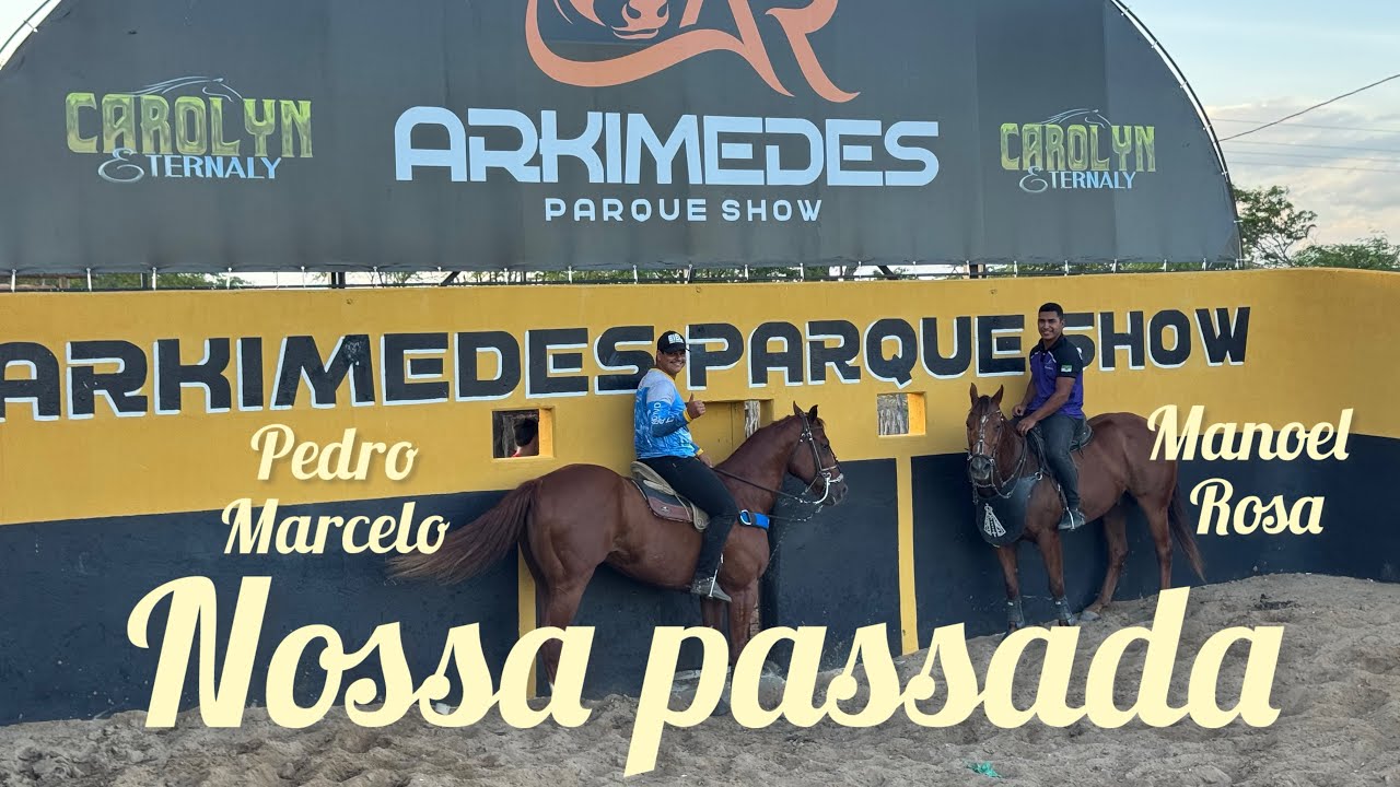 VEJA NOS PASSANDO OS CAVALOS NA EXPECTATIVA DA VAQUEJADA 