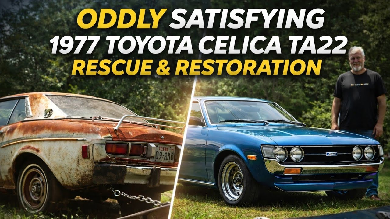 Oddly Satisfying 1977 Toyota Celica TA22 Rescue#revival #restored #satisfying #repair #cars 