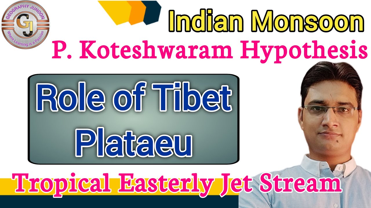 Indian Monsoon\\Role of Tibet Plateau on Indian Monsoon// P. Koteshwaram\\Tropical Easterly Jet