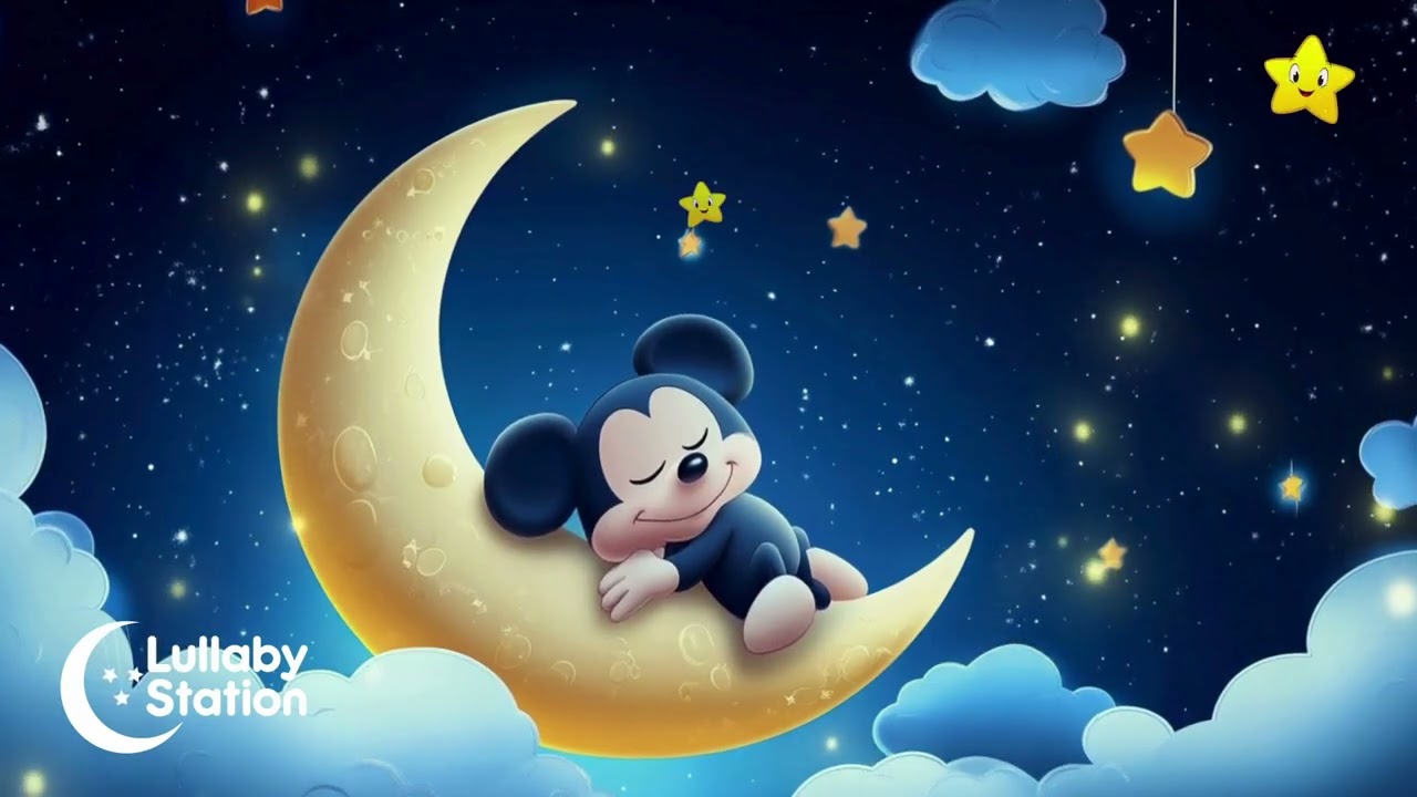 Soothing Baby Sleep Music 🌜 Mozart Brahms Lullaby 🎼 Calming Music for Deep Sleep and Restful Dreams
