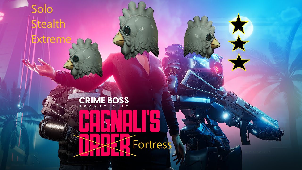 Crime Boss Rockay City Cagnali's Fortress Heist Stealth (Solo, Extreme, 3 stars)