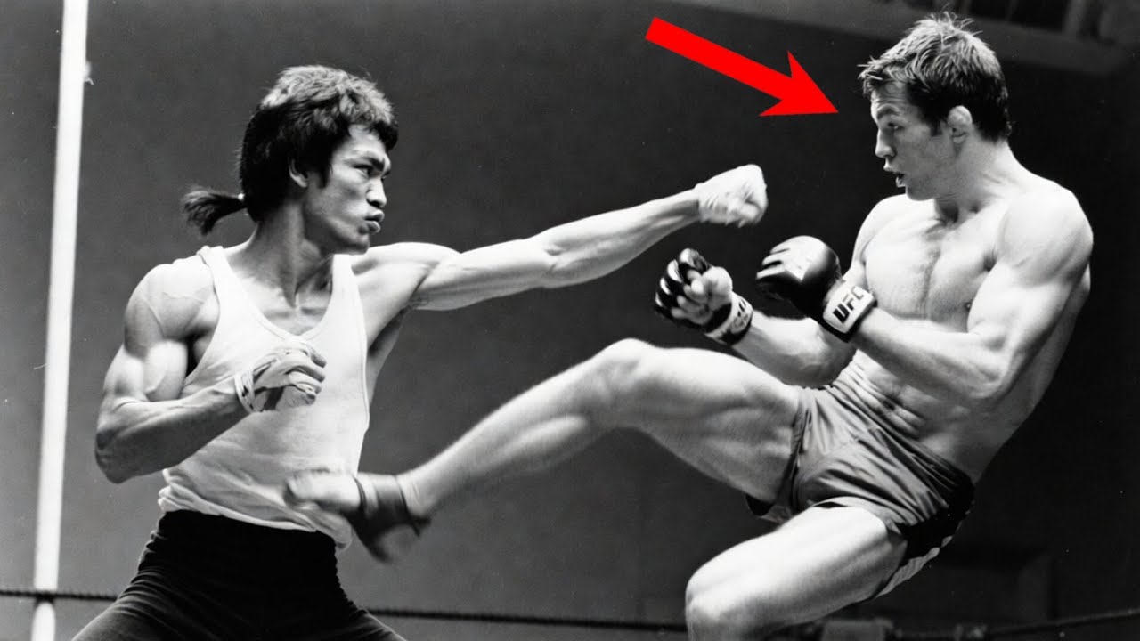 Bruce Lee faced a highly trained UFC fighter in this imagined showdown.
